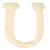 Rayher Holz-Buchstaben, 4 cm, U - U