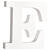 Rayher MDF Buchstabe E, FSC, ca. 11x11x2 cm - E