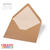 Kuvert C6, 156x110mm, 5 Stck, Kraftpapier - Natur (Kraftpapier)