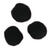 Rayher Pompons, 20 mm, 50 Stck, schwarz Bild 2