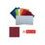 SALE Karte quadratisch, 135x270 mm, 5 St., bordeaux