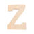 3D Holzbuchstabe 'Z', 8cm extrastark - Buchstabe Z