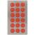 NEU Office Sticker, rote Punkte, 15 mm, 4 Blatt - 15 mm