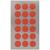 NEU Office Sticker, rote Punkte, 15 mm, 4 Blatt - 15 mm