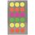 NEU Office Sticker, neon Punkte, 15 mm, 4 Blatt - 15 mm