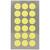 NEU Office Sticker, neon-gelbe Punkte, 15 mm, 4 Blatt - 15 mm