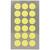 NEU Office Sticker, neon-gelbe Punkte, 15 mm, 4 Blatt - 15 mm