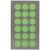 NEU Office Sticker, neon-grne Punkte, 15 mm, 4 Blatt - 15 mm