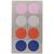 NEU Office Sticker, bunte Punkte, 25 mm, 4 Blatt - 25 mm