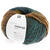 Creative Melange Chunky Hkel- und Strickgarn, 53% Schurwolle, 47% Polyacryl, 50 g, Zimt-Azur - Zimt-Azur