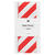 Satinband Streifen, 100% Polyester, Rot-Wei, 38 mm x 3 m