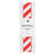 Satinband Streifen, 100% Polyester, Rot-Wei, 16 mm x 3 m