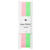Webband Duo Streifen, 100% Polyester, Rosa-Neon Grn, 20 mm x 3 m - Rosa-Neon Grn
