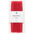 Organzaband, 100% Nylon, Roter Rand, 38 mm x 3 m