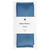 Satinband, 100% Polyester, Rauch Blau, 38 mm x 3 m - Rauch-Blau
