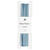 Satinband, 100% Polyester, Antik Blau, 3 mm x 3 m - Antik-Blau