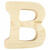3D Holzbuchstabe 'B', 8cm extrastark - Buchstabe B