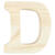 3D Holzbuchstabe 'D', 8cm extrastark - Buchstabe D