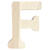 3D Holzbuchstabe 'F', 8cm extrastark - Buchstabe F