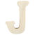 3D Holzbuchstabe 'J', 8cm extrastark - Buchstabe J