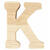 3D Holzbuchstabe 'K', 8cm extrastark - Buchstabe K