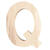 3D Holzbuchstabe 'Q', 8cm extrastark - Buchstabe Q