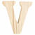 3D Holzbuchstabe 'V', 8cm extrastark - Buchstabe V