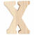 3D Holzbuchstabe 'X', 8cm extrastark - Buchstabe X