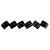 Kunststoff-Perlen Itoshii, Wrfel, 6 x 6 x 6 mm, 96 Stk, Classic Schwarz