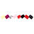 Kunststoff-Perlen Itoshii, Wrfel, 6 x 6 x 6 mm, 96 Stk, Multicolor