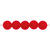 Kunststoff-Perlen, Itoshii, rund, 10 mm, 24 Stk, Rot - Rot