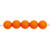 Kunststoff-Perlen, Itoshii, rund, 10 mm, 24 Stk, Orange - Orange