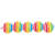 Kunststoff-Perlen, Itoshii, gestreift, rund, 8 mm, 48 Stk, Regenbogen Candy