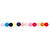Kunststoff-Perlen, Itoshii, rund, 6 mm, 68 Stk, Just Happy Bunt