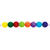 Kunststoff-Perlen, Itoshii, rund, 6 mm, 80 Stk, Classic Regenbogen