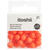 Kunststoff-Perlen, Itoshii, Neon, rund-asymmetrisch, 8 mm, 40 Stk, Neon Orange Bild 2