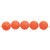 Kunststoff-Perlen, Itoshii, Neon, rund, 8 mm, 40 Stk, Neon Orange