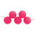 Kunststoff-Perlen, Itoshii, Neon, rund-asymmetrisch, 8 mm, 40 Stk, Neon Pink - Neon Pink