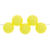 Kunststoff-Perlen, Itoshii, Neon, rund-asymmetrisch, 8 mm, 40 Stk, Neon Gelb - Neon Gelb