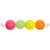 Kunststoff-Perlen, Itoshii, rund, 4 mm, 300 Stk, Neon Mix