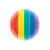 Kunststoff-Perle, Itoshii, rund, gestreift, 18 mm, 1 Stk, Regenbogen