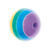 Kunststoff-Perle, Itoshii, rund, gestreift, 18 mm, 1 Stk, Regenbogen Bild 2