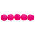 Kunststoff-Perlen, Itoshii, Neon, rund, 8 mm, 40 Stk, Neon Pink - Neon Pink