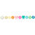 Kunststoff Groloch-Perlen, Itoshii Ponii, rund, 9 x 6 mm, 80 Stk, Star Mix - Star Mix