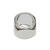 Metall Groloch-Perlen, Itoshii Ponii, Wrfel, 5 x 5 mm, 20 Stk, Silber Bild 3