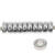 Metall Groloch-Perlen, Itoshii Ponii, Ring, 9 x 3,5 mm, 10 Stk, Silber Bild 2
