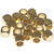 Metall Groloch-Perlen, Itoshii Ponii, Wrfel, 5 x 5 mm, 20 Stk, Gold
