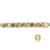Metall Groloch-Perlen, Itoshii Ponii, Wrfel, 5 x 5 mm, 20 Stk, Gold Bild 2
