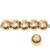 Metall Groloch-Perlen, Itoshii Ponii, Perle, 9 x 7 mm, 20 Stk, Gold Bild 2