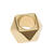 Metall Groloch-Perlen, Itoshii Ponii, Polygon, 11 x 7 mm, 10 Stk, Gold Bild 3